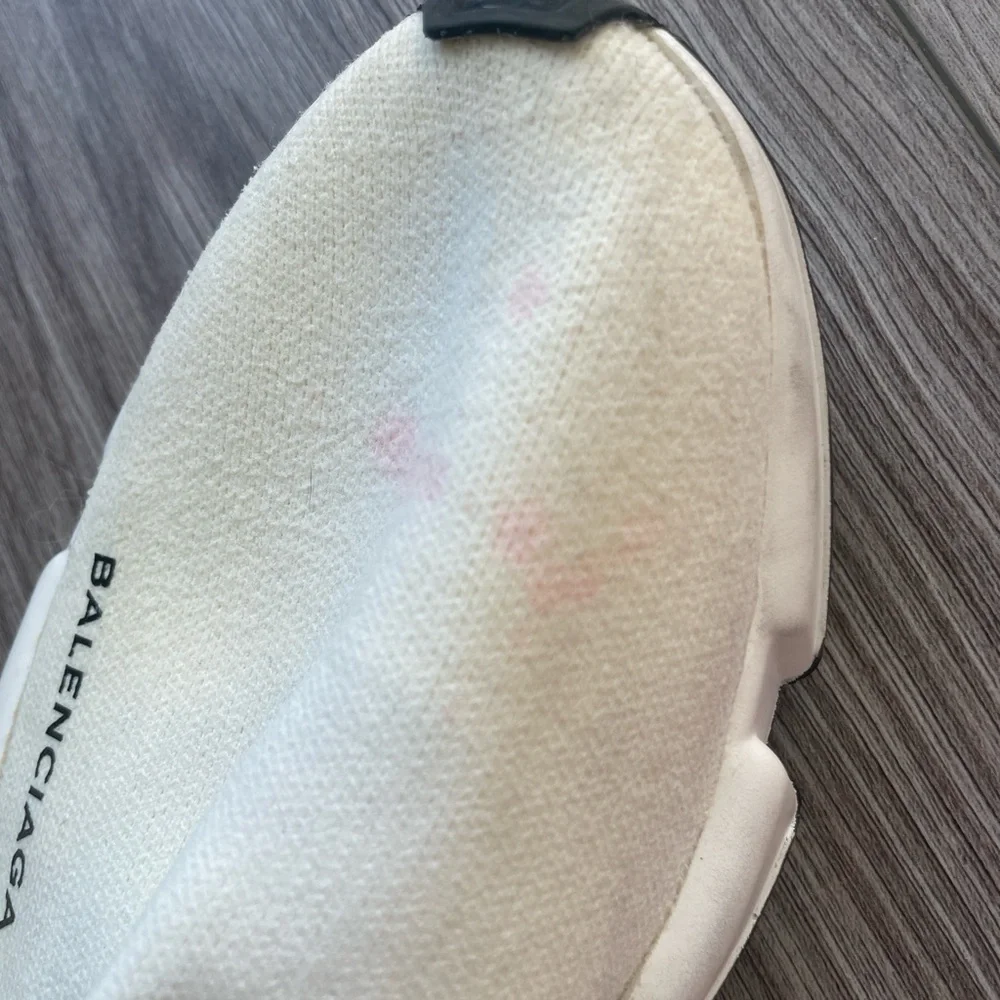 Balenciaga Cream Sock Sneakers - Picture 6 of 7